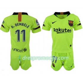 FC Barcelona Dres D.DEMBELE 11 Dječji Gostujući 2018/19 Kratkih Rukava